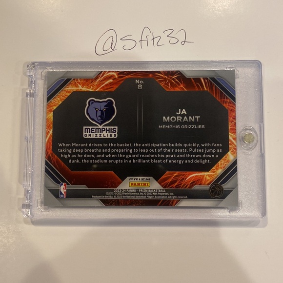 Ja Morant Fireworks Prizm - Picture 2 of 2